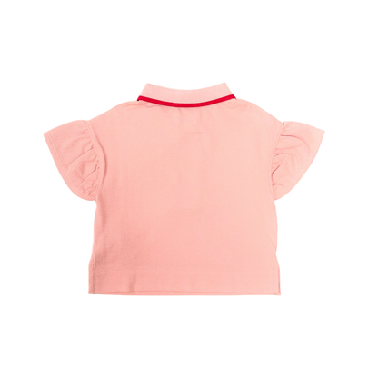 Burberry Peach Icon Stripe Polo Shirt