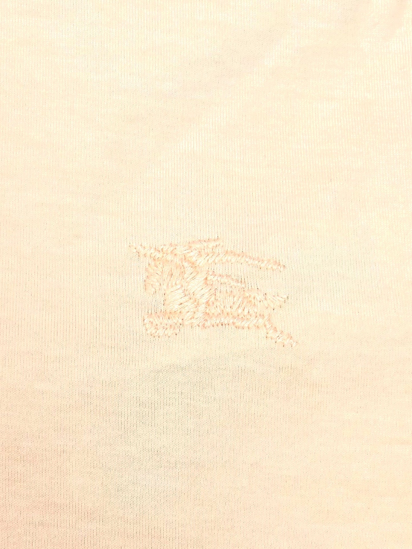Burberry Peach Horse Embroidery T Shirt