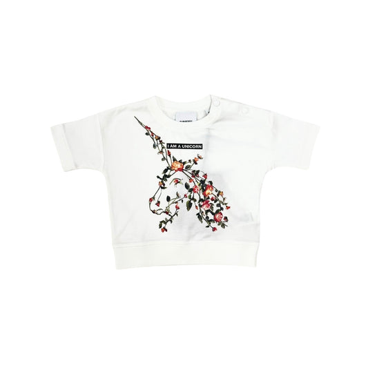 Burberry White Floral Unicorn T’shirt