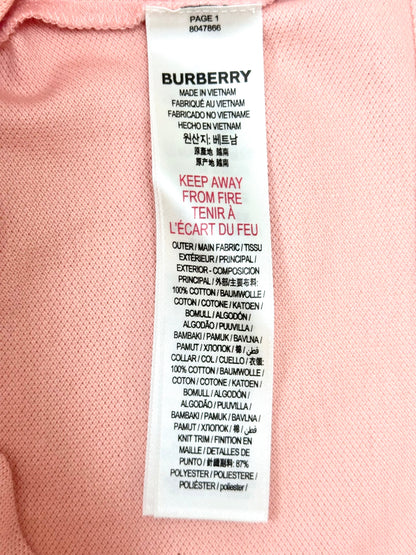Burberry Peach Icon Stripe Polo Shirt