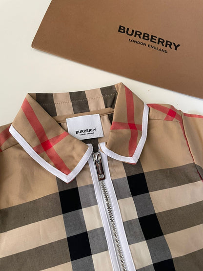 Burberry Vintage Classic Design Zip Shirt