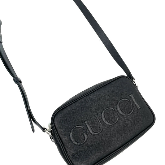 Gucci Logo Leather Crossbody Bag